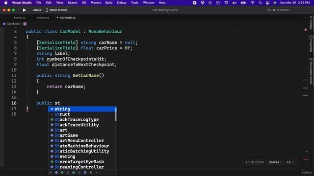 12 - Coding the Car Model Script the M смотреть онлайн