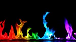 Прекрасное цветное пламя
