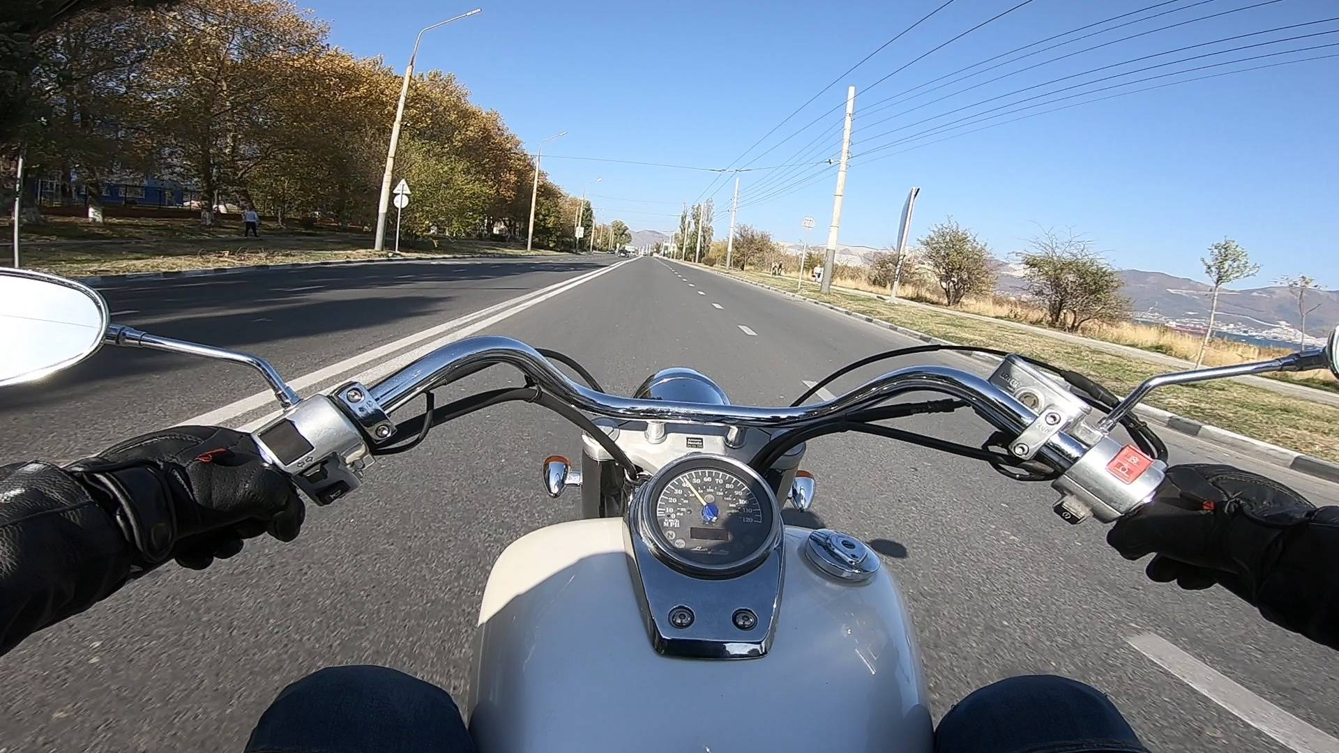 Езда на мотоцикле Honda Shadow Aero 750 #25|| Дневная поездка
