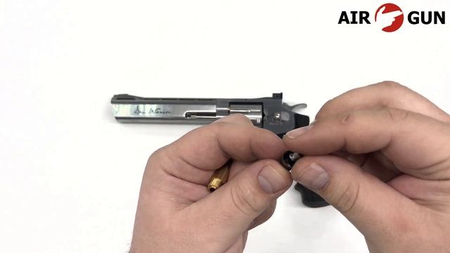 Пневматический револьвер ASG Dan Wesson 6 Silver пулевой 4,5 мм