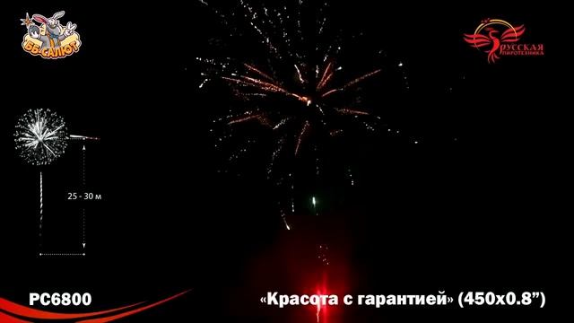 Салют "Красота с гарантией" 0.8"х450, арт. РС6800 Салютыч смотреть онлайн