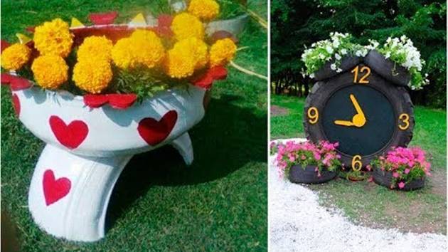 🌷Интересные Поделки и Идеи для Дачи, Огорода и Сада своими руками😱Бери и делай рут смотреть онлайн