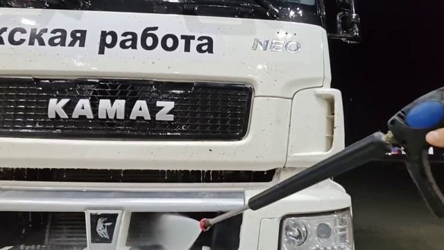 новый сменщик. помыл радиатор. #automobile #камаз