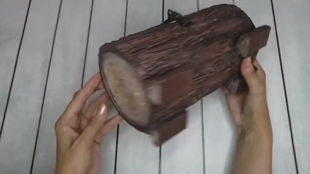 Обычно делают бумагу из дерева,а мы сделаем ДЕРЕВО из бумаги! Оригинальный сундучок своими руками! смотреть онлайн