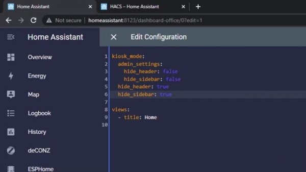 Используем планшет для управления Home Assistant