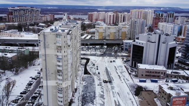 Новая дорога / Первый снег на улице XXII Партсъезда в Самаре  / Октябрьский район / Самара / Russia