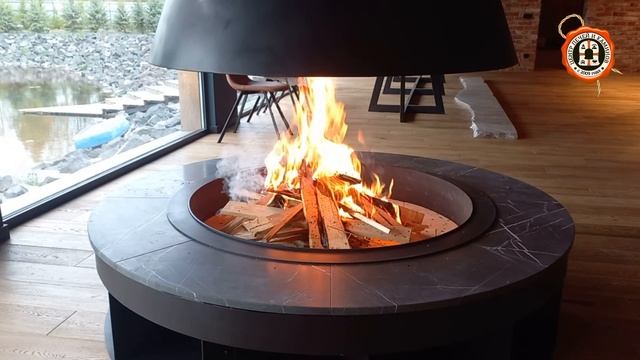 Конусный камин от компании «Молодой Урал»