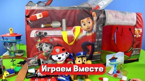 Играем вместе ! Игрушки из мультика Щенячий Патруль !