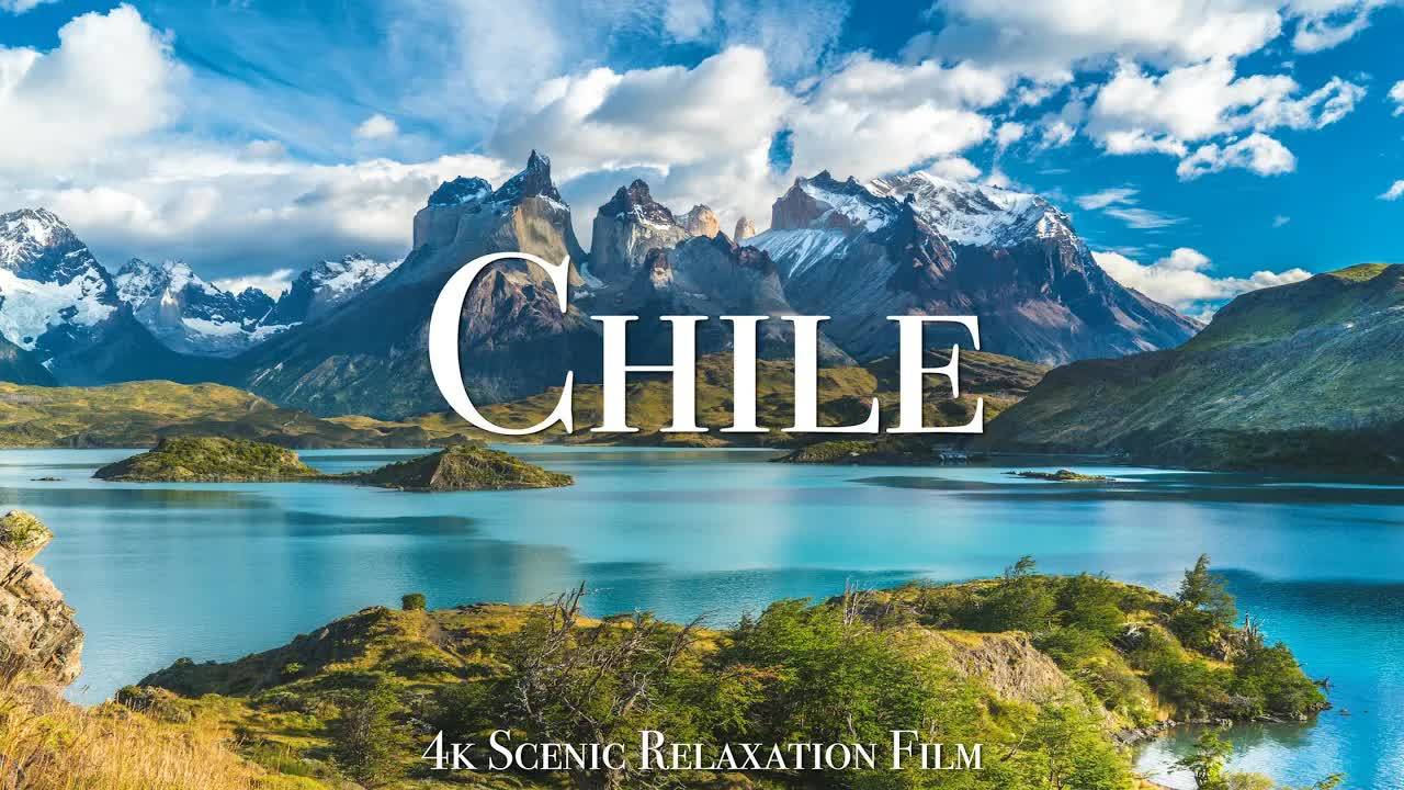 Chile 4K - Scenic Relaxation Film With Calming Music смотреть онлайн
