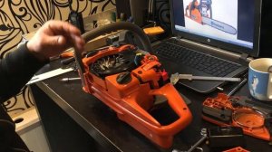 Husqvarna 135. Снятие маховика.