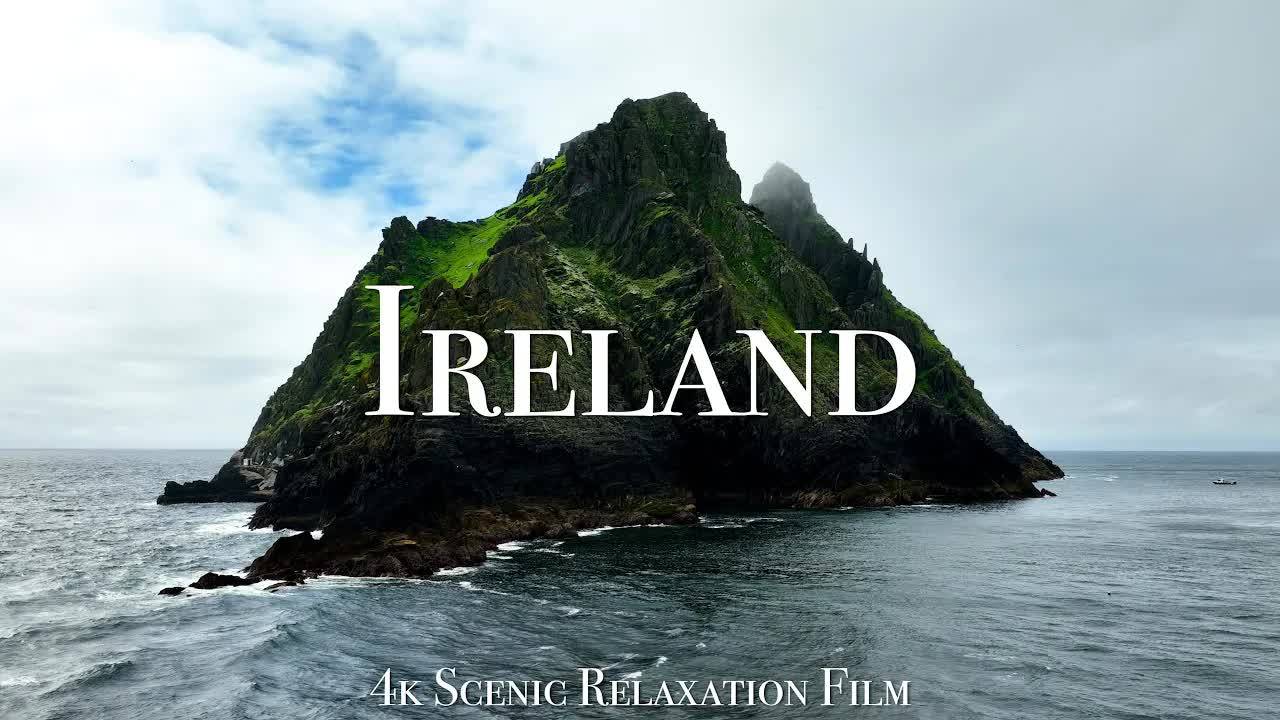 Ireland 4K - Scenic Relaxation Film With Celtic Music смотреть онлайн