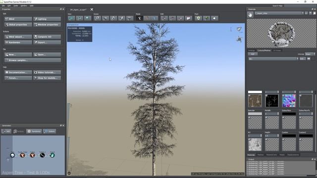 01.10.AspenTree 1stBranchTest&LODs