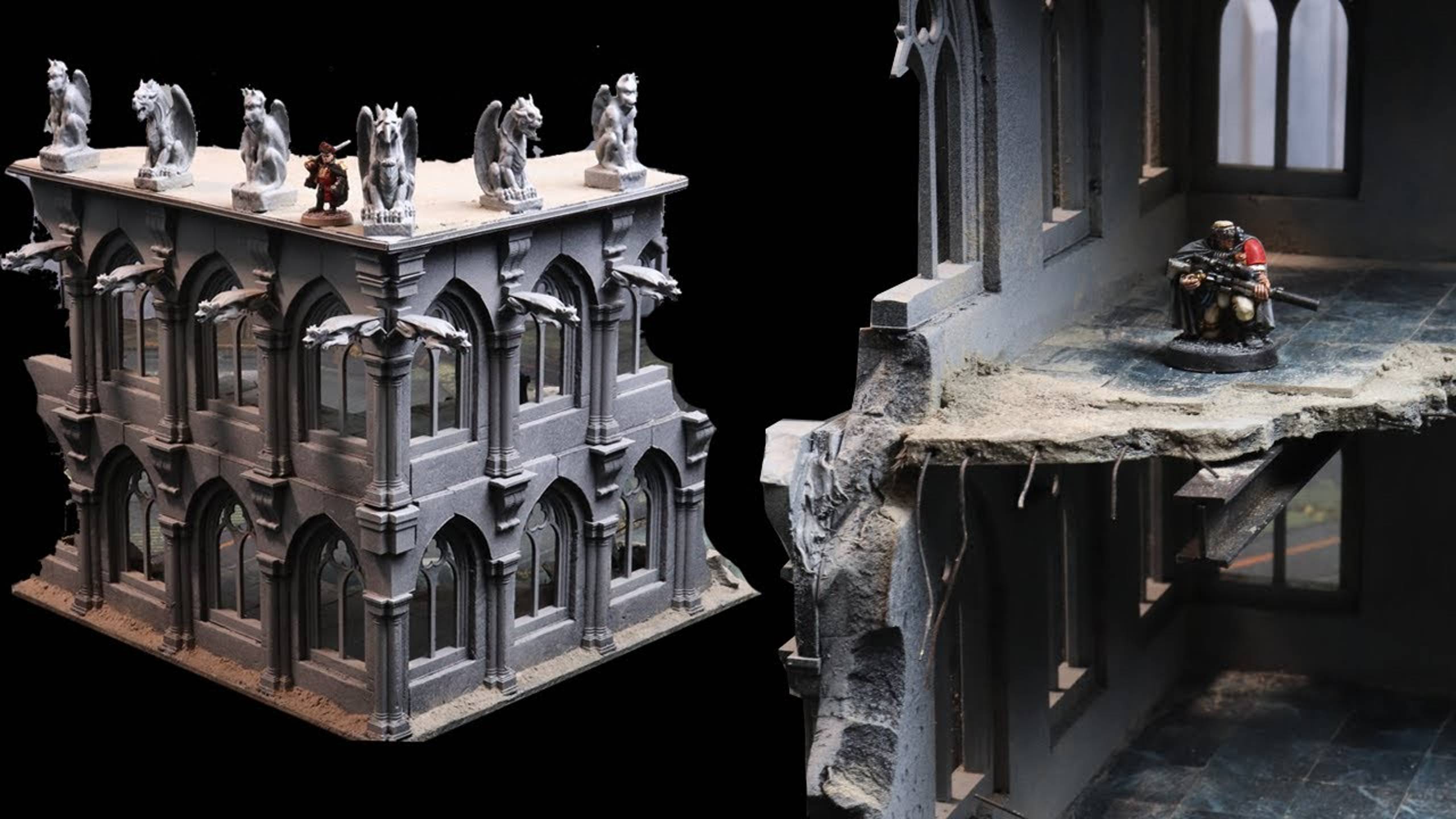 Making the ULTIMATE 40k ruins - 3d printing + scratch building terrain! смотреть онлайн