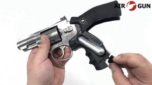 Пневматический револьвер ASG Dan Wesson 2,5 Silver пулевой 4,5 мм