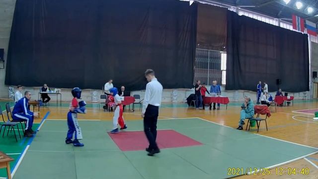 Новогодний турнир по кикбоксингу.