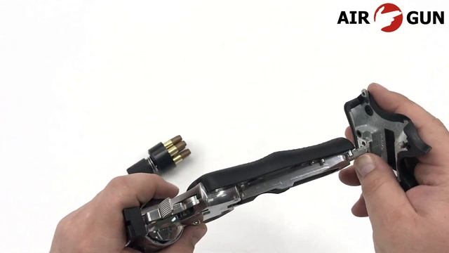 Пневматический револьвер ASG Dan Wesson 715-2,5 Silver 4,5 мм