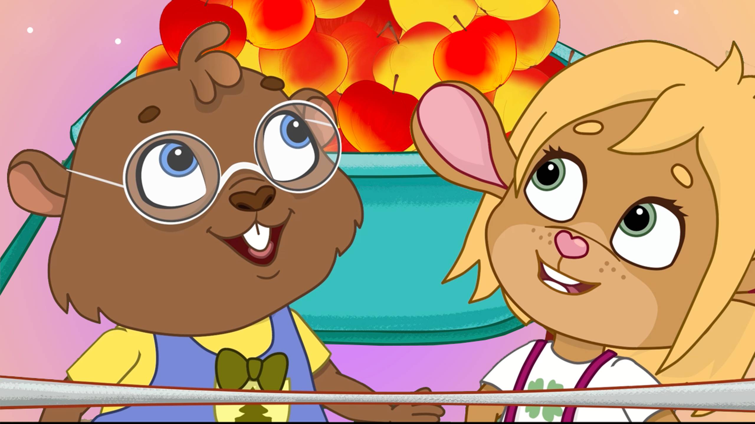 🍎 Яблочное приключение в саду у Забезу 🍏 Добрый мультфильм + веселая песенка для детей смотреть онлайн