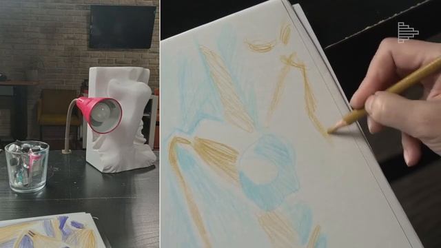 Об условности цвета. Урок рисования цветными карандашами (отрывок спринта Марии Хаэт). смотреть онлайн