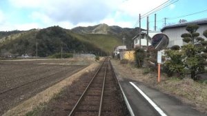 Путешествие на поезде зимой по реке Нагара Минота → Китано