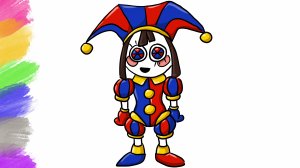 Как нарисовать Помни из Удивительный Цифровой Цирк | How to Draw Pomni - The Amazing Digital Circus