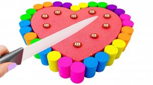 Кинетический песок. Лепим торт из песка. АСМР видео для детей.