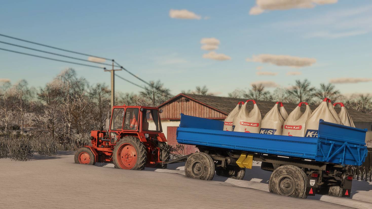 Farming Simulator 22 / Карта Кошмак / ЮМЗ-6 буксует зимой смотреть онлайн