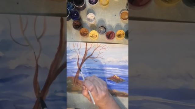 Рисование моря смотреть онлайн