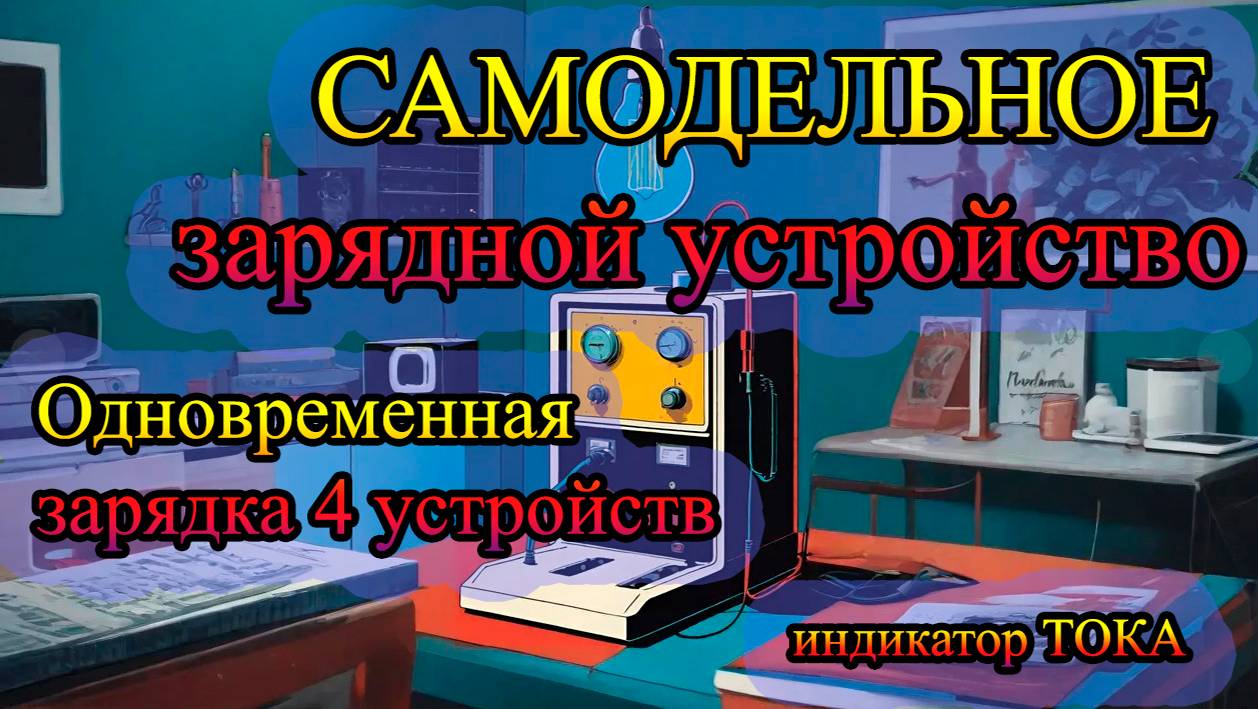 Зарядное устройство для четырех телефонов с индикатором тока заряда, своими руками смотреть онлайн