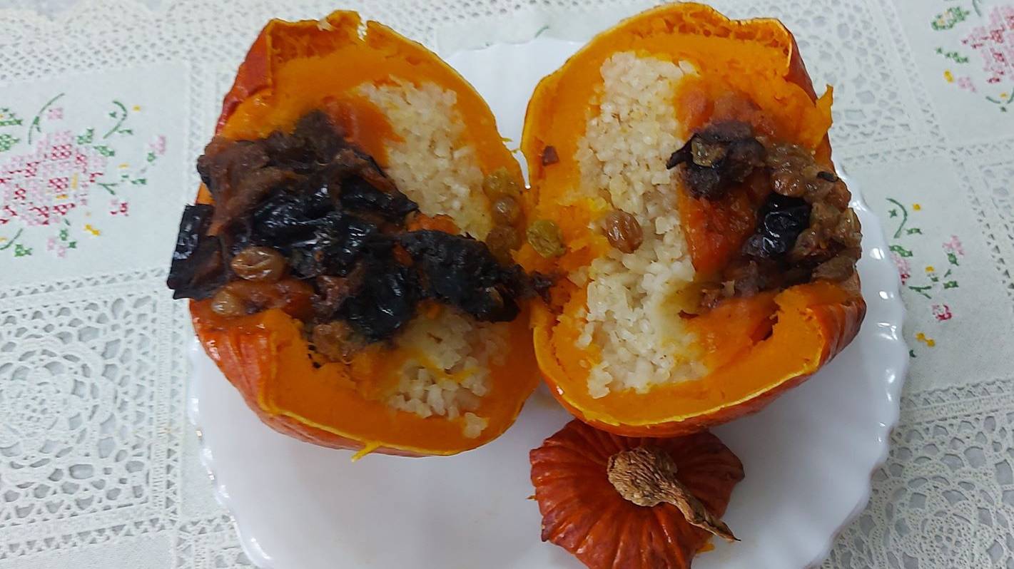 Плов фруктовый в тыкве смотреть онлайн