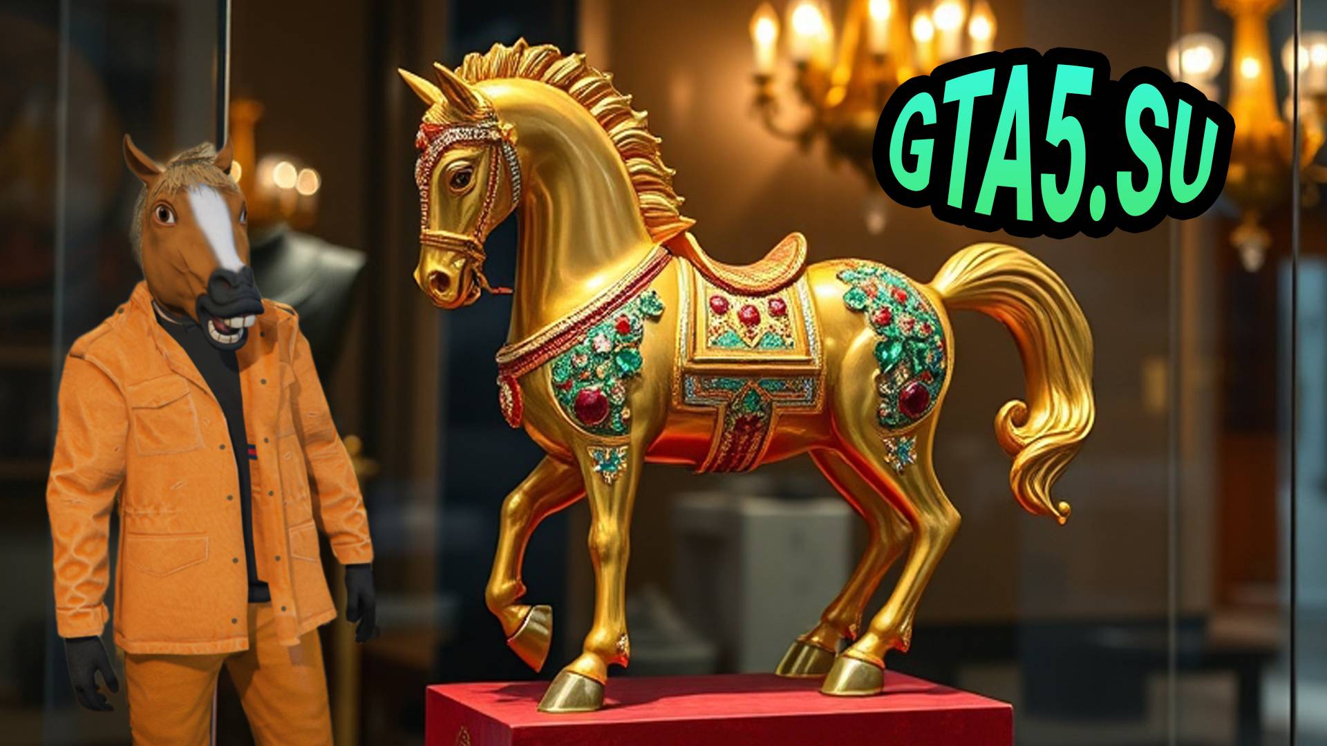 Пантера с алмазами на Кайо Перико в GTA 5 онлайн и Конь с нефритами смотреть онлайн