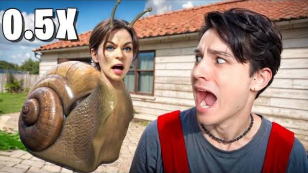 СКУЛБОЙ но НА 0.5Х СКОРОСТИ! СЛОУМО ЧЕЛЛЕНДЖ! ИСПЫТАНИЕ В SCHOOLBOY RUNAWAY смотреть онлайн