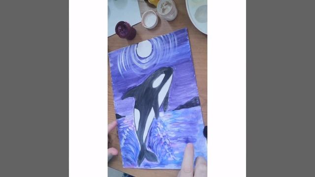 закрашивание касатки. 3 часть. смотреть онлайн
