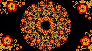 Узор на черном народный футаж