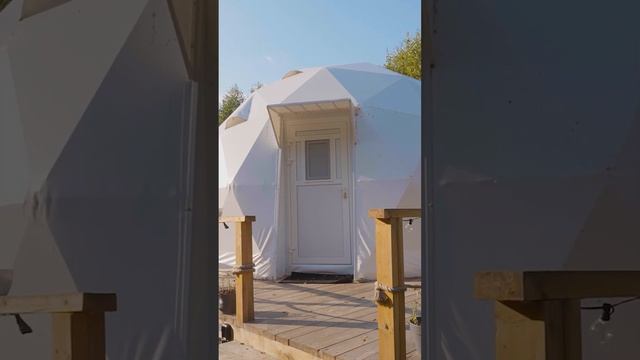 Купол D6 (28м2) под ключ лайт в Челябинской области #глэмпинг #glamping смотреть онлайн