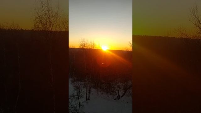 Второй рассвет весны. Восход солнышка. Чудо природы. смотреть онлайн