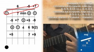 Универсальный аккорд «E» (трансформации) - 2ч