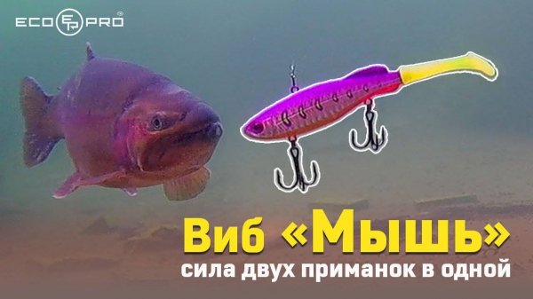 Виб ECOPRO «Мышь». Секрет успешной рыбалки: сила двух приманок в одной