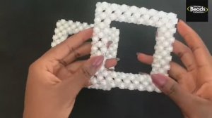 Квадратная ручка для сумки из бусин