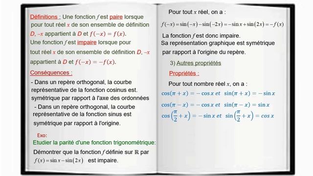 Fonctions cosinus et sinus 2ème Bac смотреть онлайн