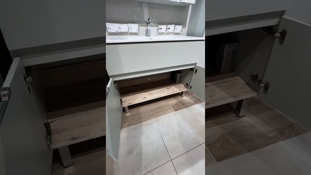 Тумба с раковиной «Aquanet» Алвита new 100 (Flat 100) серая матовая смотреть онлайн