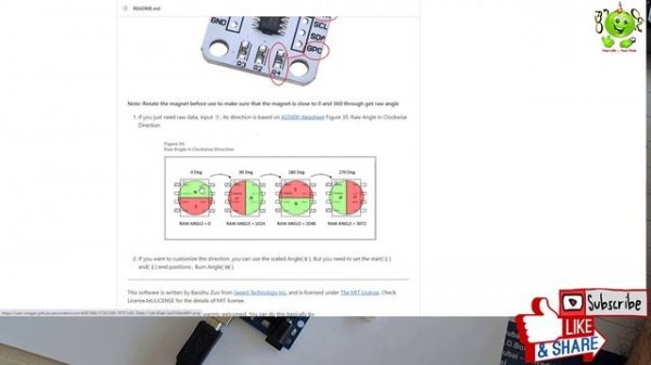 AS5600 Magnetic Encoder Installation & Coding