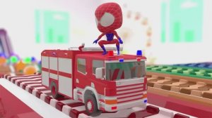 Мультики для детей 🚀разноцветные водяные горки. Мультик про машинки, Детские Мультики, Мультфильмы