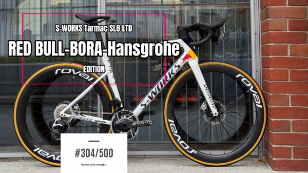 Топовый шоссейный командный Specialized Tarmac SL8 LTD : RED BULL-BORA-Hansgrohe EDITION