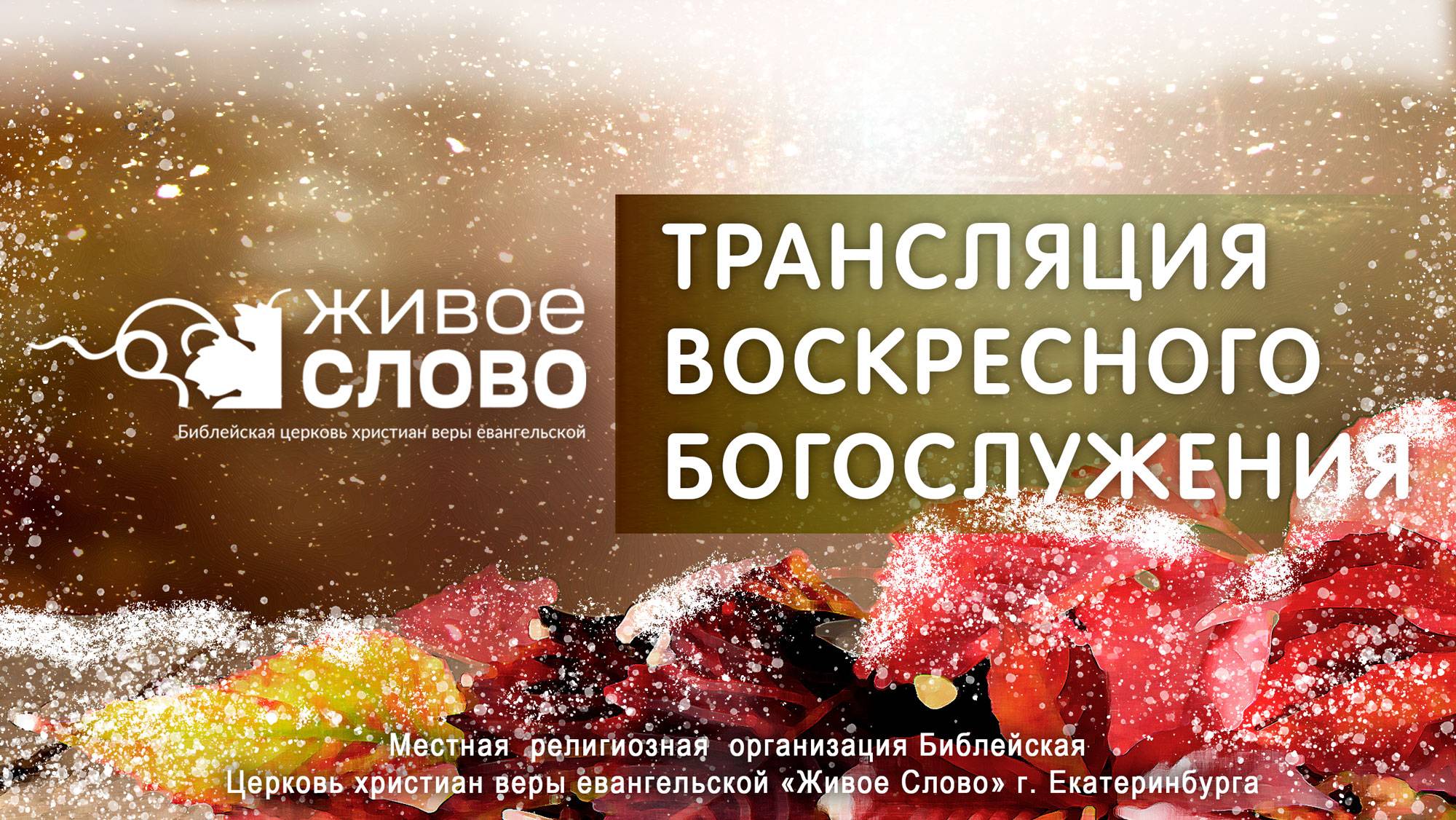 10 ноября 2024 в 11:00 (ЕКБ) / Воскресное #богослужение / Церковь «Живое Слово» смотреть онлайн