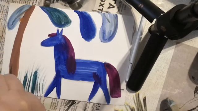 закрашивание Коня смотреть онлайн