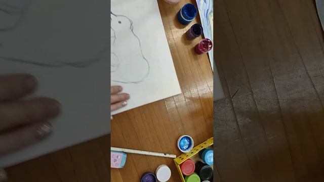 Медведь из снеговика. закрашивание фона смотреть онлайн