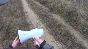 Рупор мегафон громкоговоритель с аккумулятором, записью до 4 минут РМ-14СЗА