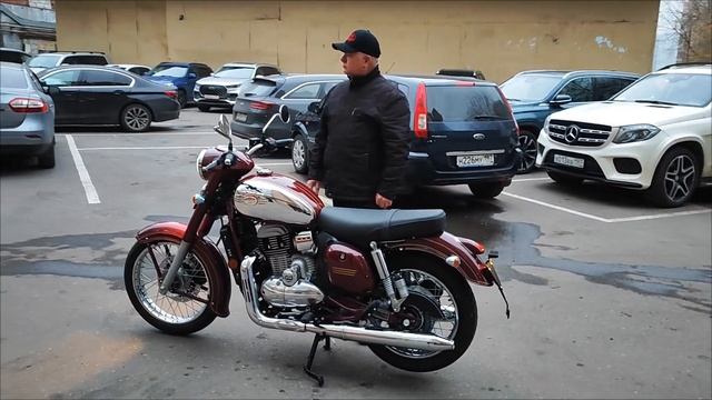 Новый мотоцикл Ява 300 Прага - внешний вид, звук двигателя Jawa смотреть онлайн