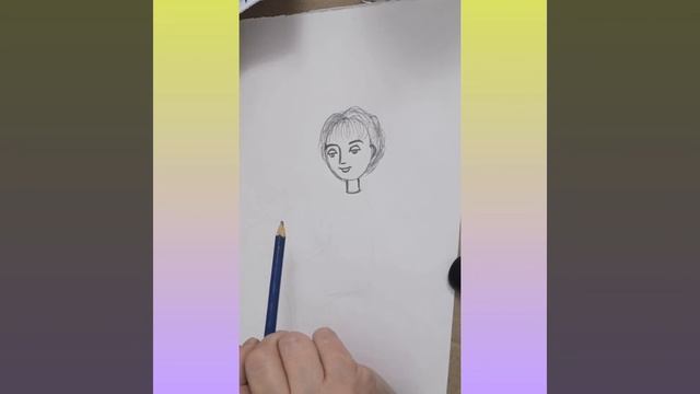 карандашный рисунок Ангел и кот смотреть онлайн