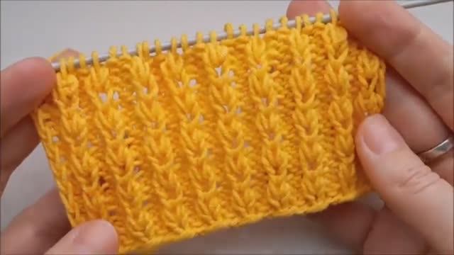 Простые узоры со спицами плотные - Вязание спицами смотреть онлайн